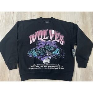 Darc Sport Wolf Club Guardians Vintage London Crewneck Sz L 505-1000